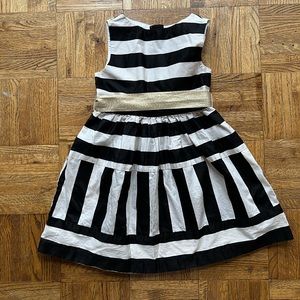 Crew Cuts Black and White Stripped Dress
